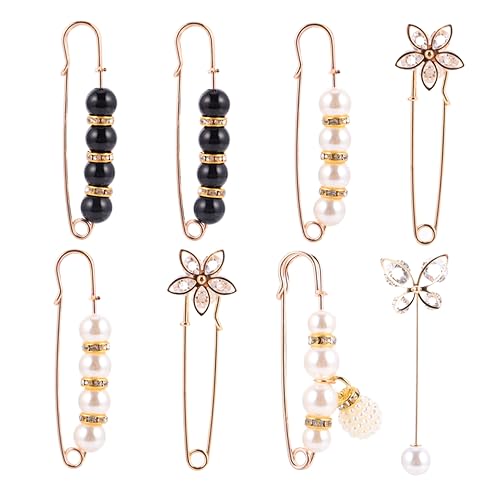 FOMIYES 1 Satz Verstellbare Brosche Zur Taillenmodifikation Retractable Pin Für Damen Für Kleider Hosen Für Hochzeiten Partys 8 Stück von FOMIYES