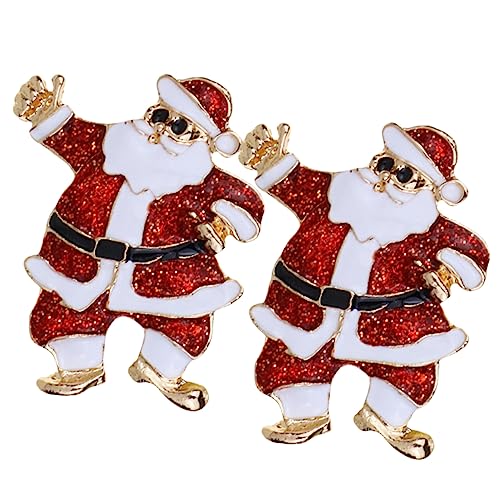 FOMIYES 1 Satz Weihnachtsmann Broschen Corsage Mode Schmuck Für Kleidung Festliche Weihnachtsdekoration Für Erwachsene 2 Stück von FOMIYES
