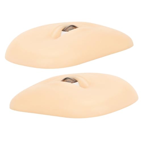 FOMIYES 1 Satz make-up praxis haut Neonfarbe machen Lippenstift Eyeliner make up practice board Makeup practice board lidschatten Tragbare Silikonhaut flexible Augen-Make-up-Haut Kieselgel von FOMIYES