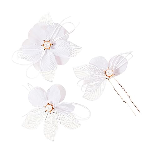 Blumen-haar-accessoires-set 3-teilig Haarspangen Hochzeits-haarnadeln Braut-kopfschmuck Für Frauen Und Mädchen von FOMIYES