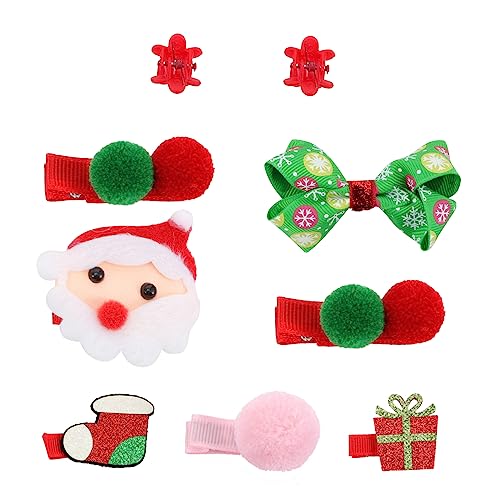 FOMIYES 1 Weihnachtshaar-accessoires-set Weihnachtshaarspange Weihnachtshaarschleifen Für Mädchen Weihnachtsmann Haarspangen Haarschmuck Pferdeschwanz Stoff (polyester) Kind Haustier von FOMIYES