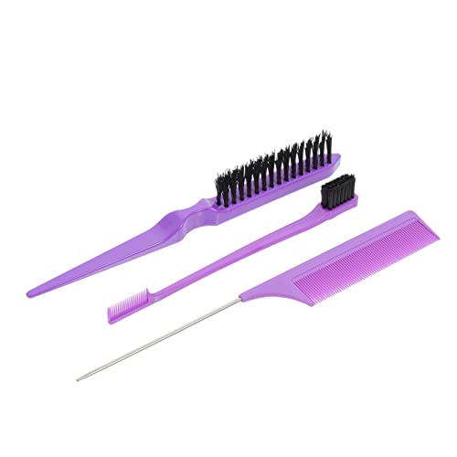 FOMIYES 1 Satz Bürstenkamm-set Kämme Für Friseure Haarglättungskamm Nippelklemmen Kammset Für Männer Kämme Für Haare Slick-back-haarbürstenset Abs Nadelschwanz Mann Augenbrauenbürste von FOMIYES