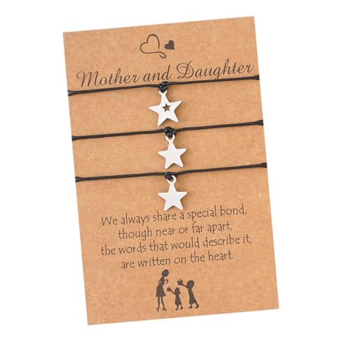 FOMIYES 1satz Mutter-tochter Armbänder Aus Edelstahl Mit Geflochtenem Design Kreatives Zum Muttertag Verbindung Zwischen Müttern Und Töchtern Teiliges von FOMIYES