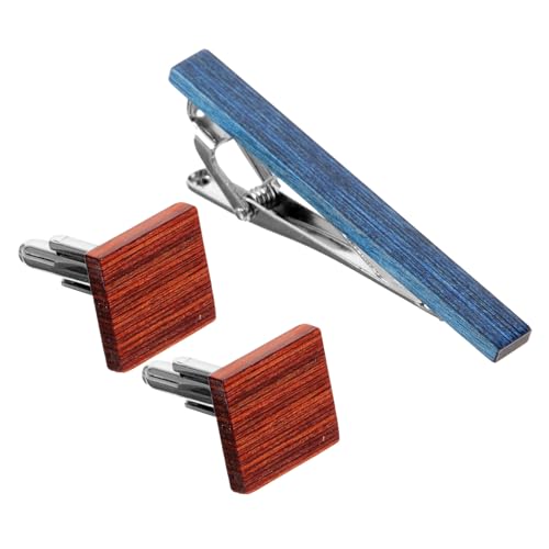 FOMIYES 1 Set Krawattenklammer Manschettenknopf Anzugknöpfe Herren Schwarz Für Anzug Accessoires Business Krawattenklammer Anzug Krawattenklammer Hemd Manschettenknöpfe Krawattenklammern von FOMIYES
