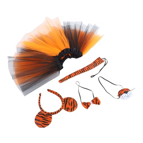 FOMIYES 1 Set Teen Cosplay Liefert Halloween Tiger Kopfschmuck Cosplay Kragen Stoff von FOMIYES