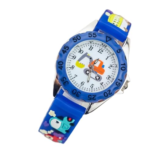 FOMIYES Junge Mädchen Cartoon Armbanduhr Kinderuhr Mit Kreativen Cartoon-mustern Leicht Zu Tragen Und Einzustellen Für Kinderarmbanduhr Quarz Glas Silikon Materialien Langlebig Gute Textur von FOMIYES