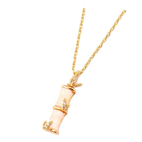 FOMIYES 1 Stück Bamboo Joint Design Halskette für Damen Clavicle Kette mit Einzigartigem Anhänger Modisches für Partys Freizeit Perfektes Accessoire von FOMIYES