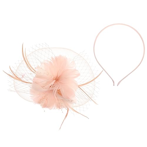 FOMIYES 1 Stück Blumen-Haarnadel Haarschmuck Für Frauen Royals-Hut Derby-Haarspange Haarreifen Haarteile Für Frauen Haarband Netz-Blumen-Kopfschmuck Haarversorgung von FOMIYES