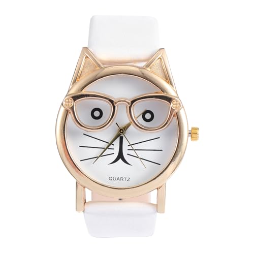 FOMIYES Quarz Junge Mädchen Uhr Mit Katzenmuster Sport Armbanduhr Für Jungen Mädchen Alltagsgeschenk von FOMIYES