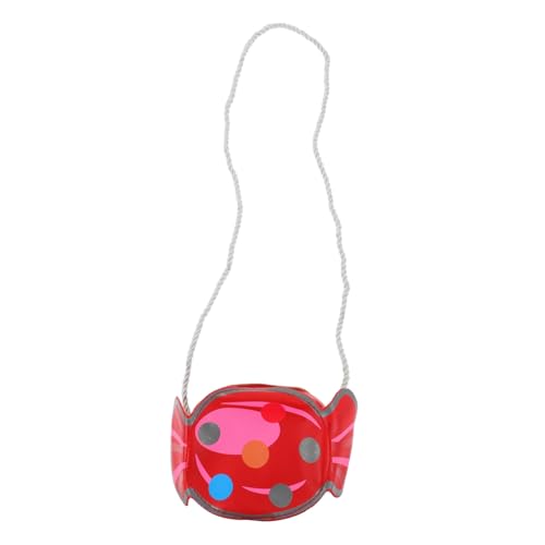 FOMIYES 1 Stück Candy Form Umhängetasche Mini Geldbörse Aufbewahrungstasche Rote Farbe Schnur Zufälliger Farbe für Ausflüge Leicht und Tragbar von FOMIYES
