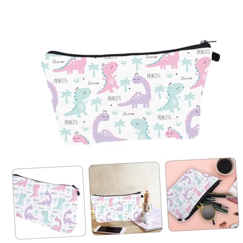 FOMIYES Kosmetiktasche Aus Polyester Mit Dinosaurier-Druck Tragbare Damen-kosmetikbeutel Mit Reißverschluss Vielseitige Kosmetikhandtasche Für Make-up Und Toilettenartikel von FOMIYES