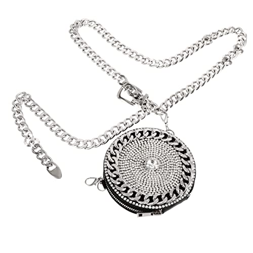 FOMIYES 1 Stück Damen Mini Umhängetasche mit Kette Glitzer Design Bauchtasche für Kleider für Handys Vielseitig Einsetzbar Modisches Accessoire von FOMIYES