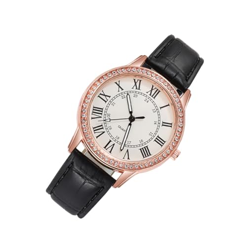 FOMIYES 1 Stück Damen Quarzuhr mit Nachtleuchtende Armbanduhr Stilvolle Lederarmbanduhr für Frauen Analog Uhr Besondere Anlässe von FOMIYES