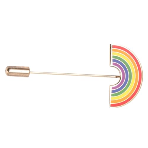 FOMIYES 1 Stück Gay Lgbt Regenbogen Brosche mit Nadel Farbenfroher Anstecker für Stolzbewegung für Kleidung Taschen Hüte Hochwertigem Gefertigt Langlebig Stylisch von FOMIYES
