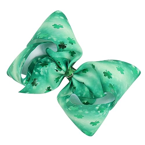 FOMIYES 1stk Haarnadel Irische Partygeschenke St Patricks Day Haarspangen Krokodilklemme Irische Geschenke Für Mädchen Irische Haaraccessoires Haarschmuck Empfindlich Stoff Kind Schleife von FOMIYES