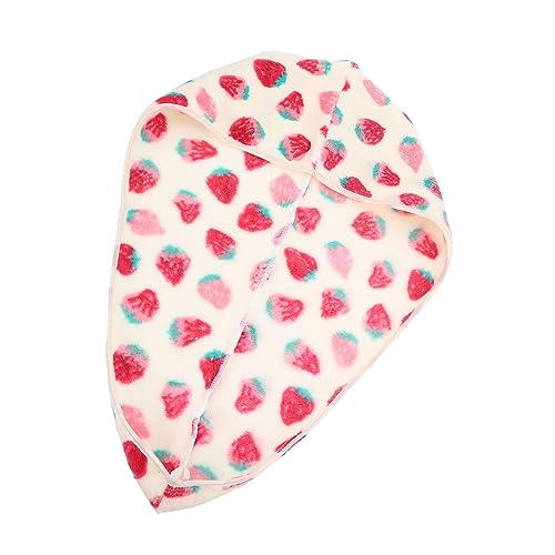 FOMIYES Rosa Wasserdichte Duschhaube Bequemer Badehut Für Mädchen Und Damen Wasserabsorbierendes Fleece-material Für Heimgebrauch Schnelles Trocknen Baden Geschenk von FOMIYES