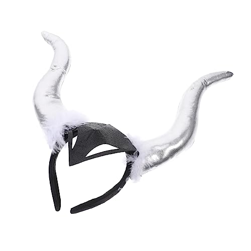 FOMIYES 1stk Halloween-stirnband Hörnerkostüm Halloween-horn-stirnband Kopfstück Aus Horn Cosplay Hörner Haarreif Schafshorn Aufbewahrung Stempelplatten Gothic-stirnband Geschenk Ohr Mann von FOMIYES