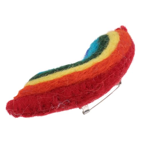 FOMIYES Deko Regenbogen Brosche Handgefertigt Brustnadel Kreative Corsage Kleidungsschmuck Breastpin Muster Ornament Für Kleid Tasche Schal von FOMIYES