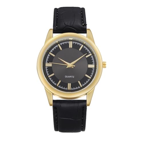 FOMIYES Herrenarmbanduhr Herrenuhr Langlebige Uhr Für Männer Geschäftsleute Uhr Herrenuhr Mit Kunstlederarmband Und Edelstahlschließe Für Präzise Zeitmessung von FOMIYES