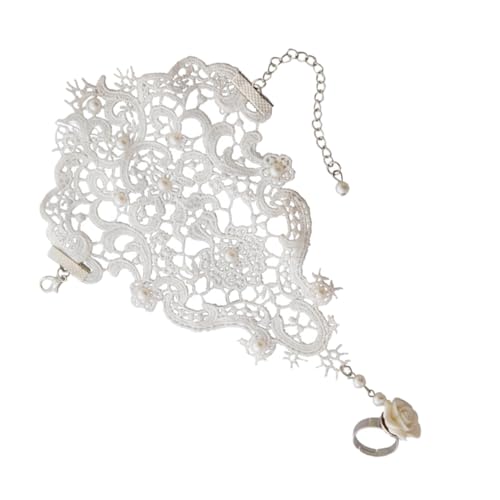 FOMIYES 1 Stück Hochzeitsarmband mit Spitzenring für Frauen Elegantes Weißes Handjewelry für Bräute Romantische Anlässe Geburtstagsfeiern Besondere FOMIYES 1 Stück Hochzeitsarmband mit Spitzenring für Frauen Elegantes Weißes Handjewelry für Bräute Romantische Anlässe Geburtstagsfeiern Besondere von FOMIYES