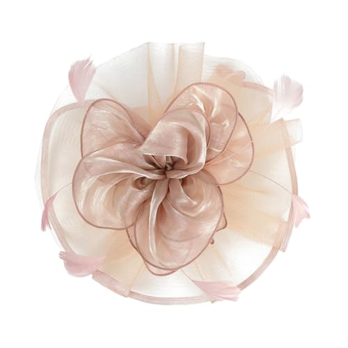 FOMIYES 1 Stück Hut Aus Federnetz Vintage Baskenmütze Damen Kirche Glockenhüte Für Damen Hüte Mode Elektrisch Brauthut Party Haarclip Kopfschmuck Für Die Braut Gittergewebe Rosa von FOMIYES