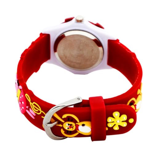 FOMIYES Mädchenuhr 3D Cartoon Tiere Muster Leichte Kinderuhr Kreative Armbanduhr für Mädchen Tragbare Quarzuhr für Alltag von FOMIYES