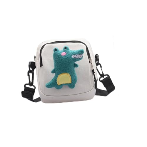 FOMIYES 1 Stück Kleine Handytasche Für Frauen Umhängetasche Messenger -tasche Für Frauen Mini -speicherbehälter Schultertasche Mini-handytasche Weiß Segeltuch von FOMIYES