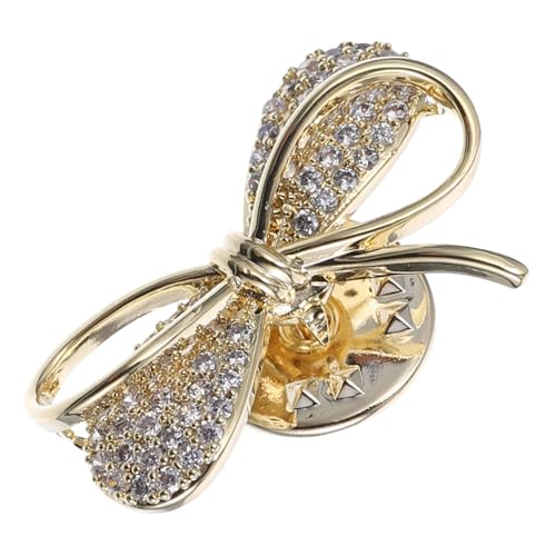 FOMIYES 1 Stück Kreative Sicherheitsnadel für Damen Dekorative Brosche mit Schleifen Design für Kleidung Hüte und Accessoires Silber und Champagnerfarben Zufällige von FOMIYES
