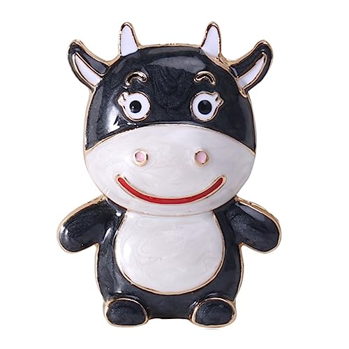 FOMIYES 1 Stück Ox Brooch Kreative Öl Brosche für Kleidung Stilvolles Accessoire für Frauen Männer für Partys Neujahr Besondere Anlässe von FOMIYES
