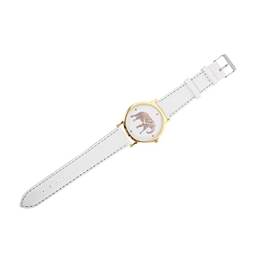 FOMIYES Stilvolle Damen Armbanduhr Aus Legierung Mit Einzigartigem Elefantenmuster Langlebige Freizeit-quarzuhr Für Geschenke Valentinstag Und Besondere Anlässe von FOMIYES
