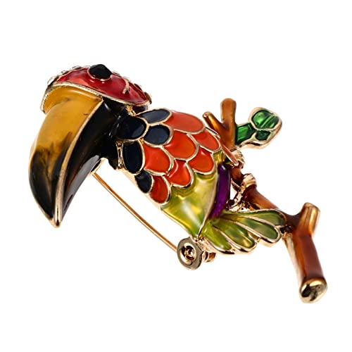 FOMIYES Diamant-bh-papagei-form-brosche Modeschmuck Dekorative Anstecknadel Elegantes Accessoire von FOMIYES