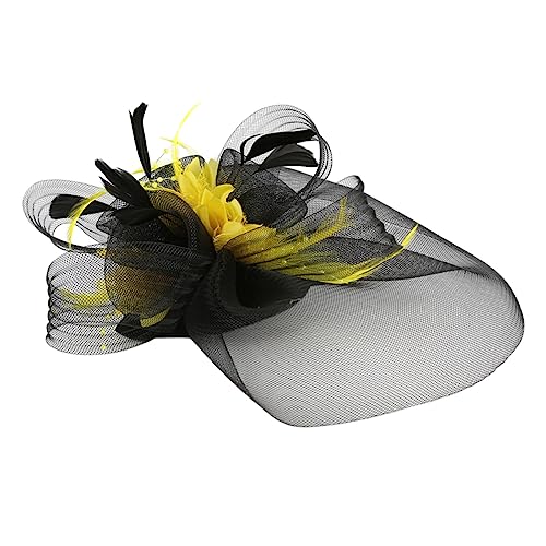 FOMIYES 1 Stk Partyblume Derby-cap Für Damen Hochzeit Haarspange Haarspangen Für Damen Haarschmuck Schleife Haarspange Elegante Haarspange Steckbrett Feder Abschlussball Fräulein von FOMIYES