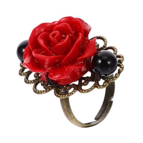 FOMIYES 1 Stück Retro Blumenring für Damen Einzigartiger Finger Schmuck mit Modellierung für und Tägliche Outfits Modischer Damenring von FOMIYES