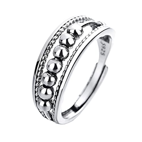 FOMIYES 1 Stück Retro Wellenring Verstellbarer Bead Ring für Stilvolles für Damen Herren Romantisches für Besondere Anlässe von FOMIYES
