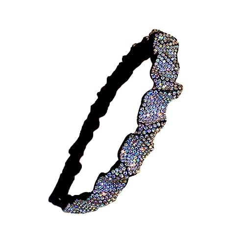 FOMIYES 1stk Stirnband Haarreif Machen Braut Kopfschmuck Dekorative Haar Schmuck Diamant-kopfbedeckung Hochzeit Haar Hoop Vintage Haarreifen Breit Bling Haar Hoop Liner Frau Flanell Blitz von FOMIYES