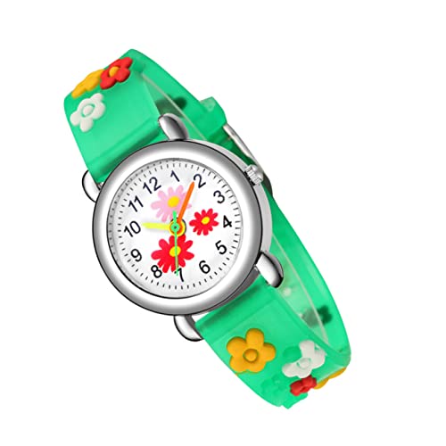 FOMIYES Kinderuhr Cartoon Blume 3D Druck Armbanduhr Umweltfreundlichem Material für Jungen und Mädchen Robust und Langlebig für Entwicklung Zeitkonzepts von FOMIYES