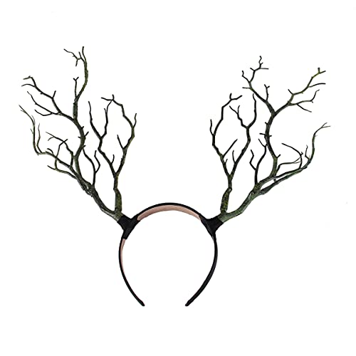 FOMIYES 1 Stück Witch Horn Haarband Extravaganter Haarschmuck für Halloween Partys Accessoire mit Realistischer Baumast Angenehm zu Tragen für Stil von FOMIYES