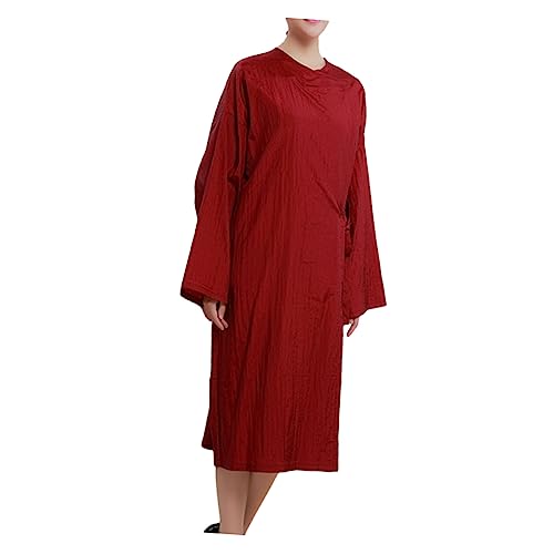 FOMIYES 1 X Damen-Bademantel Overall Satin Formelles Kleid Kundenkleid Haarschneidemantel Salon Kimono Bademäntel Friseurschürze Haarfärbeschürze Friseurschürze von FOMIYES