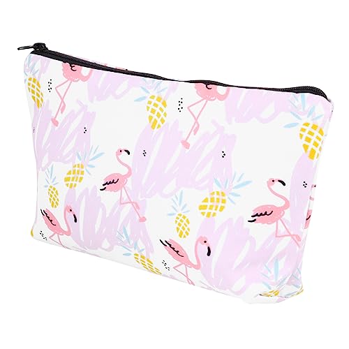 FOMIYES 1stk Flamingo-Kosmetiktasche Makeup Tasche Make-up-Tasche Schminksets Für Damen Kosmetikkoffer Reisekosmetiktaschen Für Damen Hochwertiges Polyester Make-up-Box Mädchen Bilden von FOMIYES