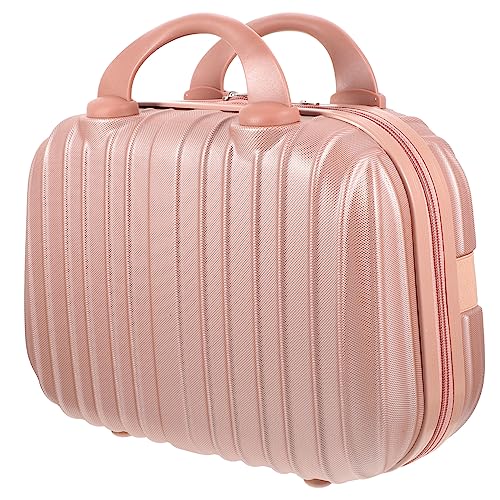 FOMIYES 1stk Kosmetikkoffer Mini-gepäckkoffer Make-up-Organizer-Tasche Zug Reisekosmetik Handkosmetiketui Schminksets Für Damen Reise-Kosmetiktasche Fräulein Abs Make-up Pinsel Bilden von FOMIYES