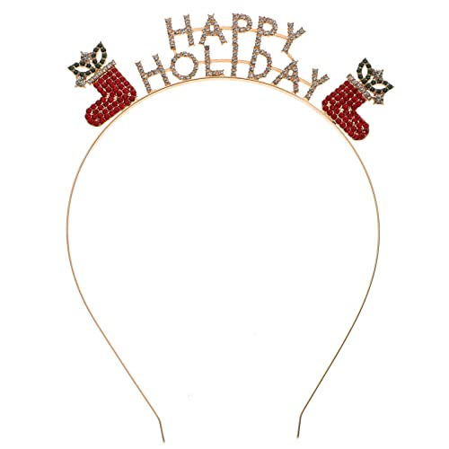 FOMIYES 1 x Haarreif mit Buchstaben "Happy Holiday", Stirnband, Tiara, Haarband, Strumpf, Zubehör für Urlaub und Festivals. von FOMIYES