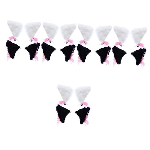 FOMIYES 10 Paar Fuchs Ohr Haarspange Haarschmuck Für Damen Fuchs Ohrclips Ohrspangen Für Katzen Haarspangen Frauen Haarnadeln Cosplay-haarschmuck Hut Mit Katzenohren Fräulein Flanell Tier von FOMIYES