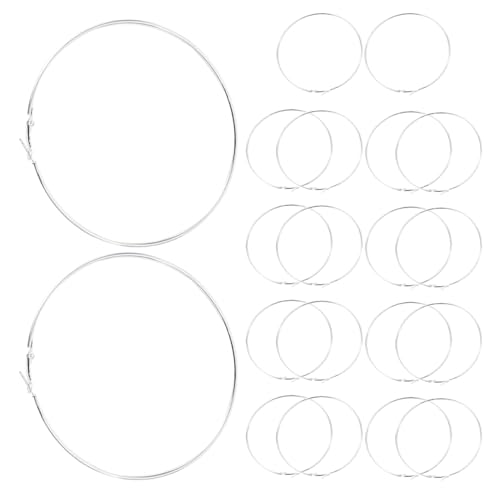FOMIYES 10 Paar Runde Creolen – 100 Mm Große Runde Kreisohrringe Metall Rund Leicht Schmuck Für Damen Lässige Outfits Urlaub Hochzeit von FOMIYES