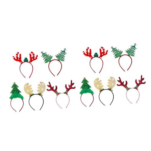 FOMIYES 10 Stk Kopfschmuck für Kinder weihnachtsdeko für kinder weihnachtsschmuck kinder Stirnbänder für Kinder Niedlich Haarschmuck Weihnachtshaarband Party-Kopfschmuck Weihnachten von FOMIYES