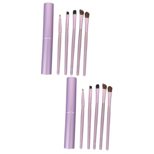 FOMIYES 10 Stk Lidschattenpinsel aus Rosshaar pro brush kosmetikpinsel Make-up-Lidschatten-Tool dünner Eyeliner-Pinsel Anzüge Schminkpinsel für Mädchen Augenwerkzeugpinsel das Gesicht Gel von FOMIYES