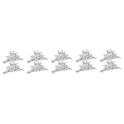FOMIYES 10 Stk Spinnennetz Haarnadel Klauenclip Aus Metall Frauen Haar Kiefer Clip Haarklemme Haarklammer Haarspange Aus Metall Dekorative Haarspange Krallenclip Silver Zinklegierung von FOMIYES