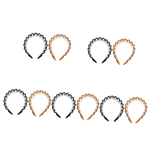 FOMIYES 10 Stk Welliges langzahniges Stirnband hochzeitshaar schmuck wedding hair accessories Zickzack-Haarband Stirnband zum Waschen des Gesichts Kämme kopfschmuck Zahn Stirnband Mädchen von FOMIYES