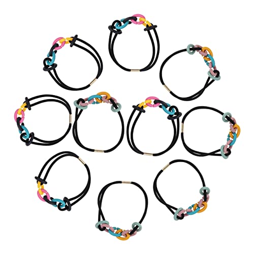 FOMIYES 10 Stk Haarring Haargummis Seil Pferdeschwanz-haarseil Pferdeschwanzhalter Koreanische Haargummis Nahtloser Haargummi Armbänder Für Frauen Kind Nylon Haarschmuck Mori-abteilung von FOMIYES