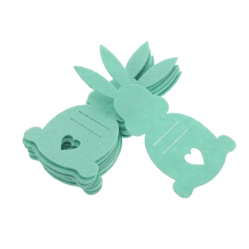 FOMIYES 10 Stück Hasenwechselhalter Bestecktasche Ostern Silberbesteckhalter in Kaninchenform Osterhasen Bestecktaschen Osterhasen-Geschenktüten osterhasen Taschen Tuch Light Green von FOMIYES
