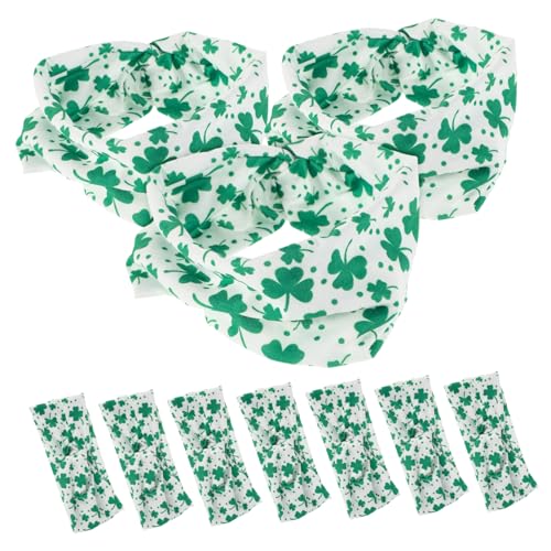 FOMIYES 10stücke Stirnbänder Grün Mit Blätterdruck Elastische Haaraccessoires Für Sport Und Veranstaltungen Dehnbares Stirnband Für Erwachsene von FOMIYES